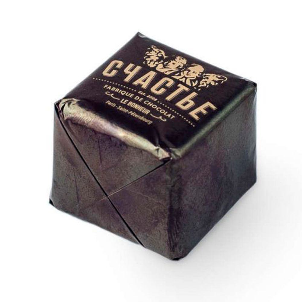 Конфеты "Счастье" пралине в горьком шоколаде с кунжутом и морской солью, 50 г