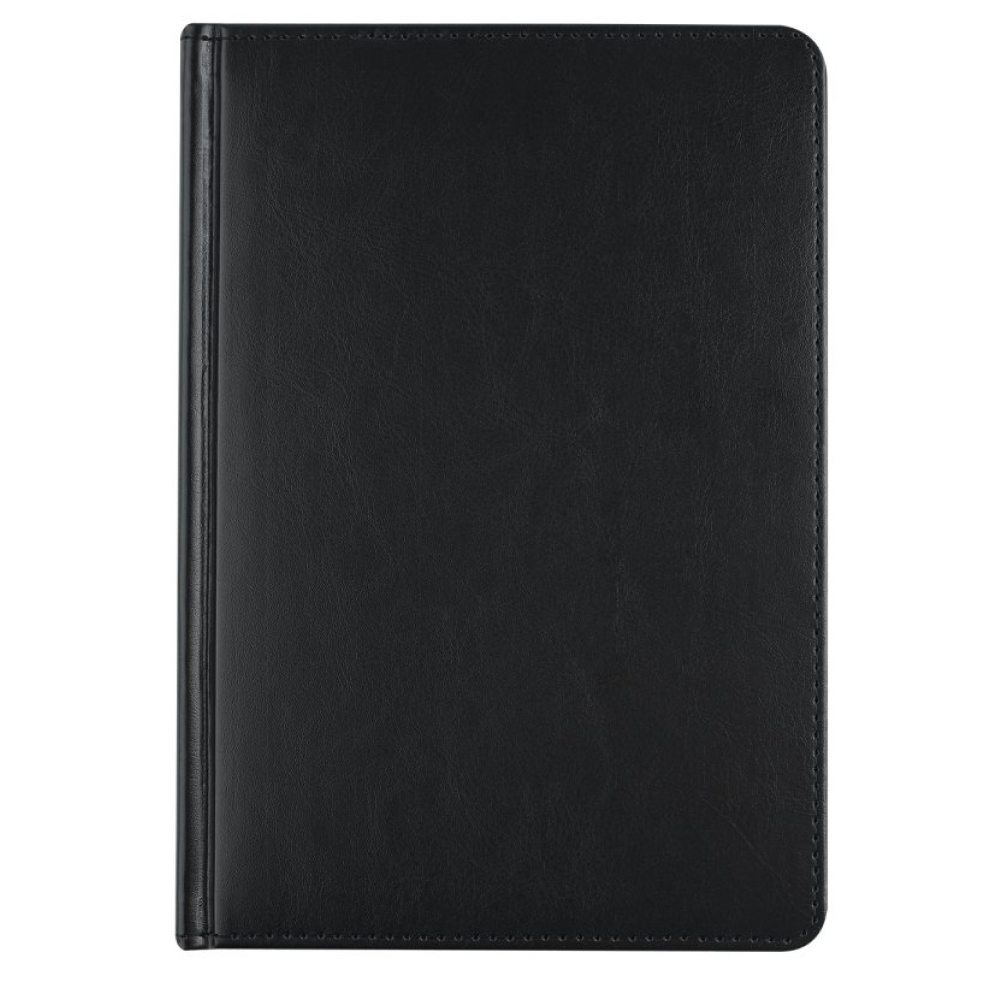 Ежедневник датированный А5 "Sidney Nebraska" 2026, черный, срез золотистый