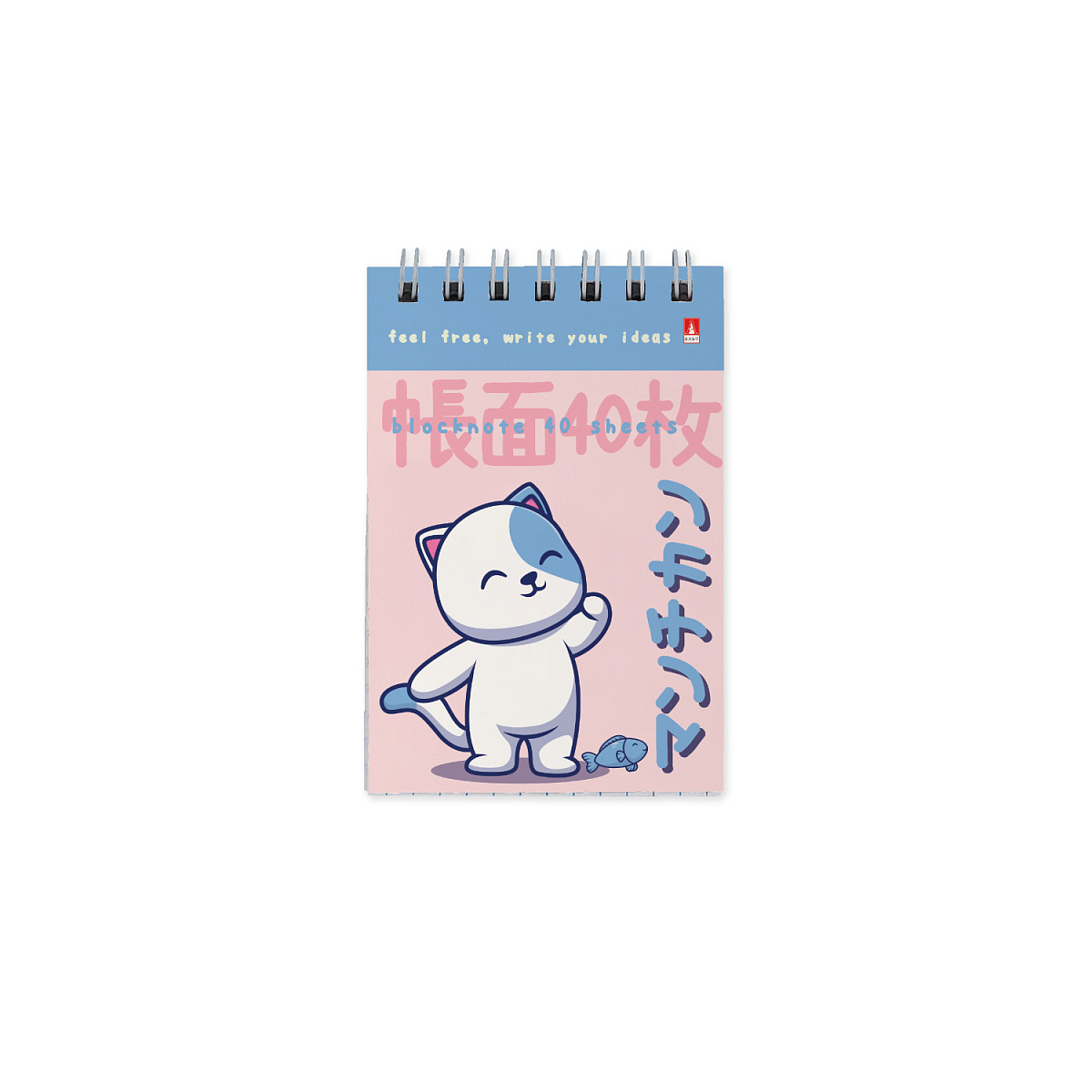 Блокнот Bruno Visconti "Kawaii animals", А7, 40 листов, клетка, ассорти - 3