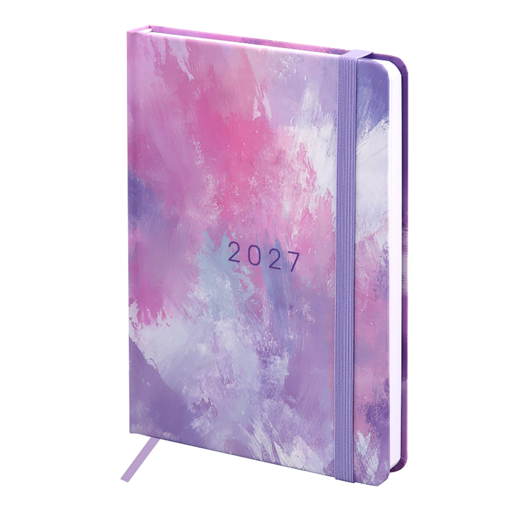 Ежедневник датированный "Pastel" на 2027 год, А5, 320 страниц, линейка, разноцветный