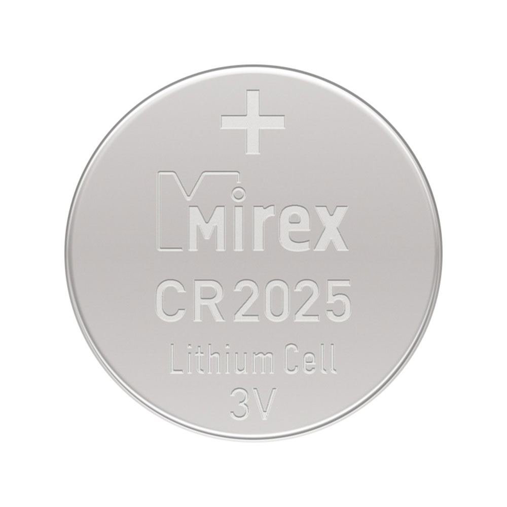 Батарейки литиевые дисковые Mirex "3 V CR2025", 4 шт