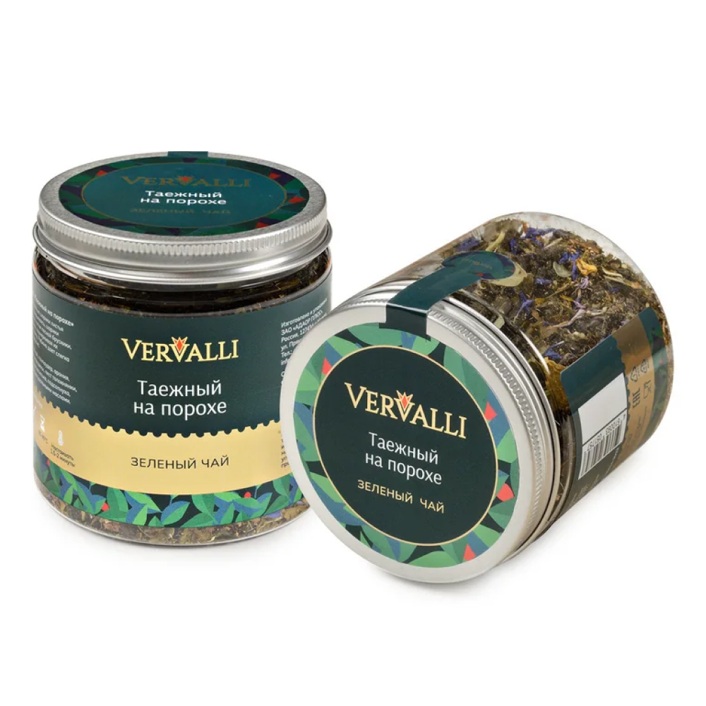 Чай Vervalli "Таежный на порохе", 60 гр., зеленый