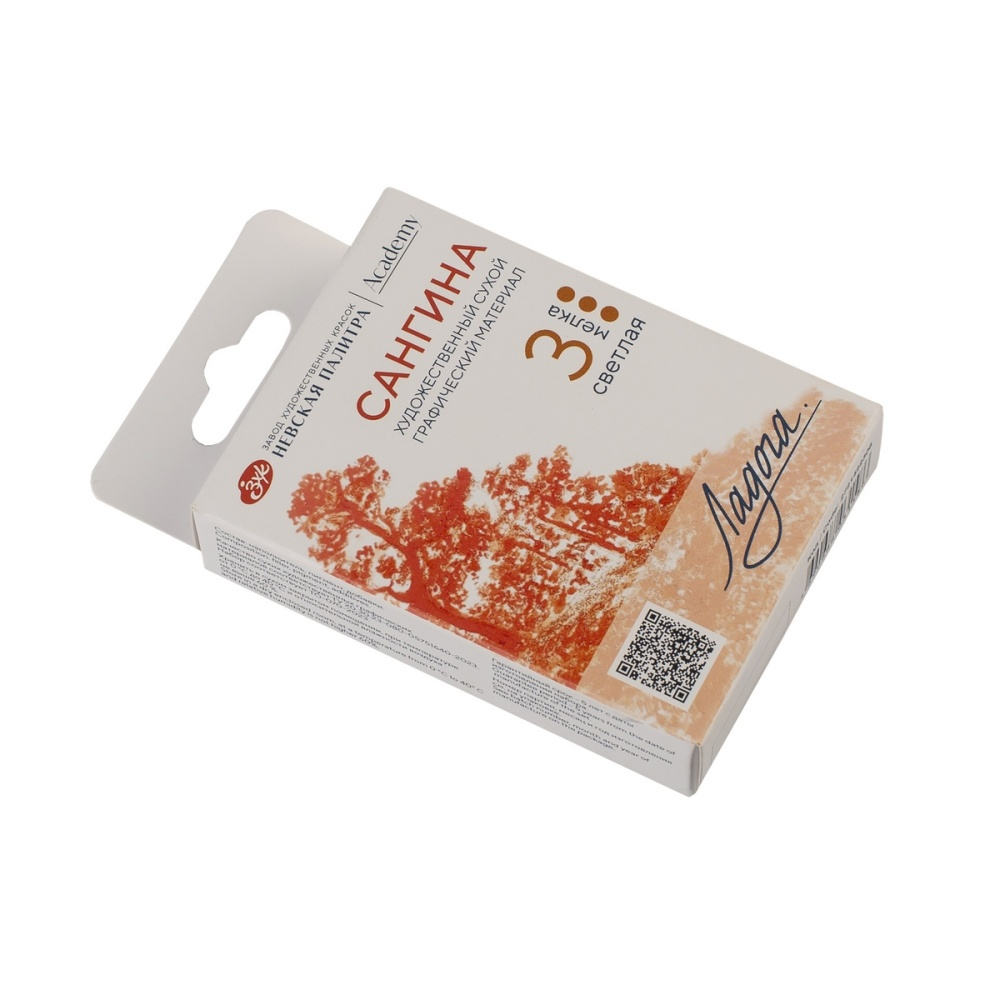 Сангина "Ладога", набор мелков, 3 цвета, светлая