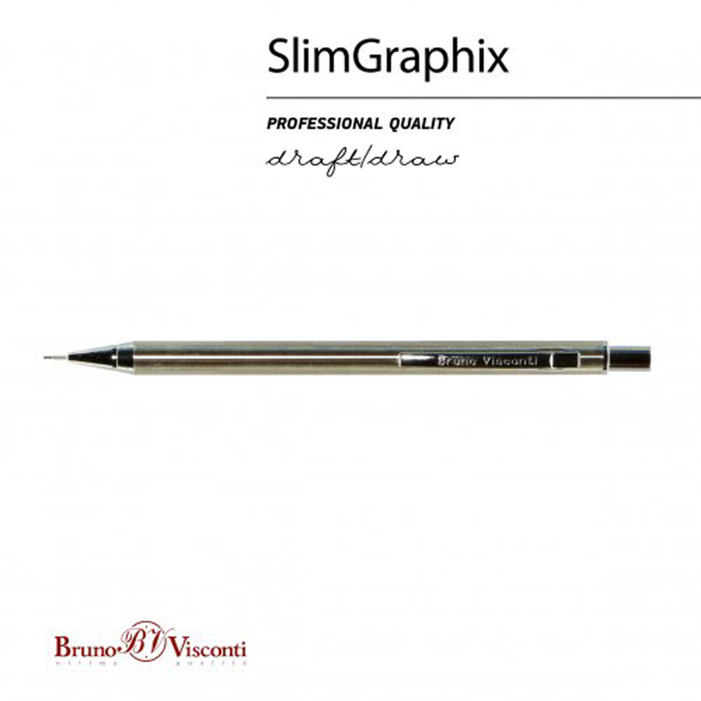 Карандаш автоматический "SlimGraphix", 0.5 мм, с ластиком, золотистый