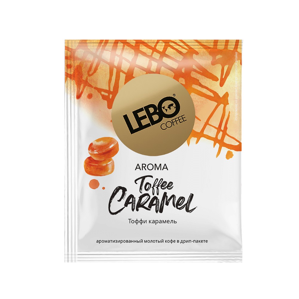 Кофе в дрип-пакетах "Lebo. Toffee Caramel" с ароматом карамели, 6 шт x 10.5 г - 3