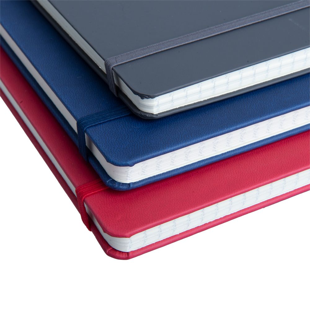 Блокнот "Matra" на резинке, А4, 88 листов, линейка, антрацит - 7