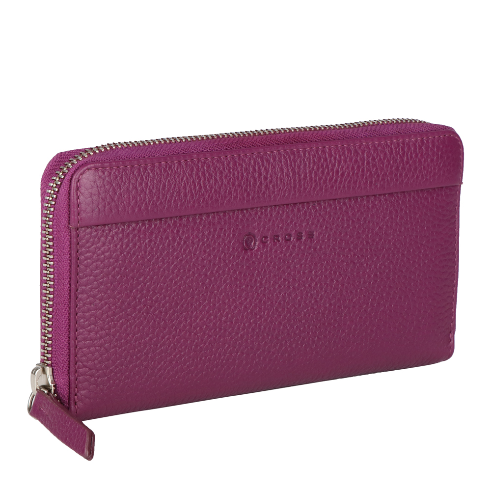 Кошелек "Colors Plum", кожа, сливовый
