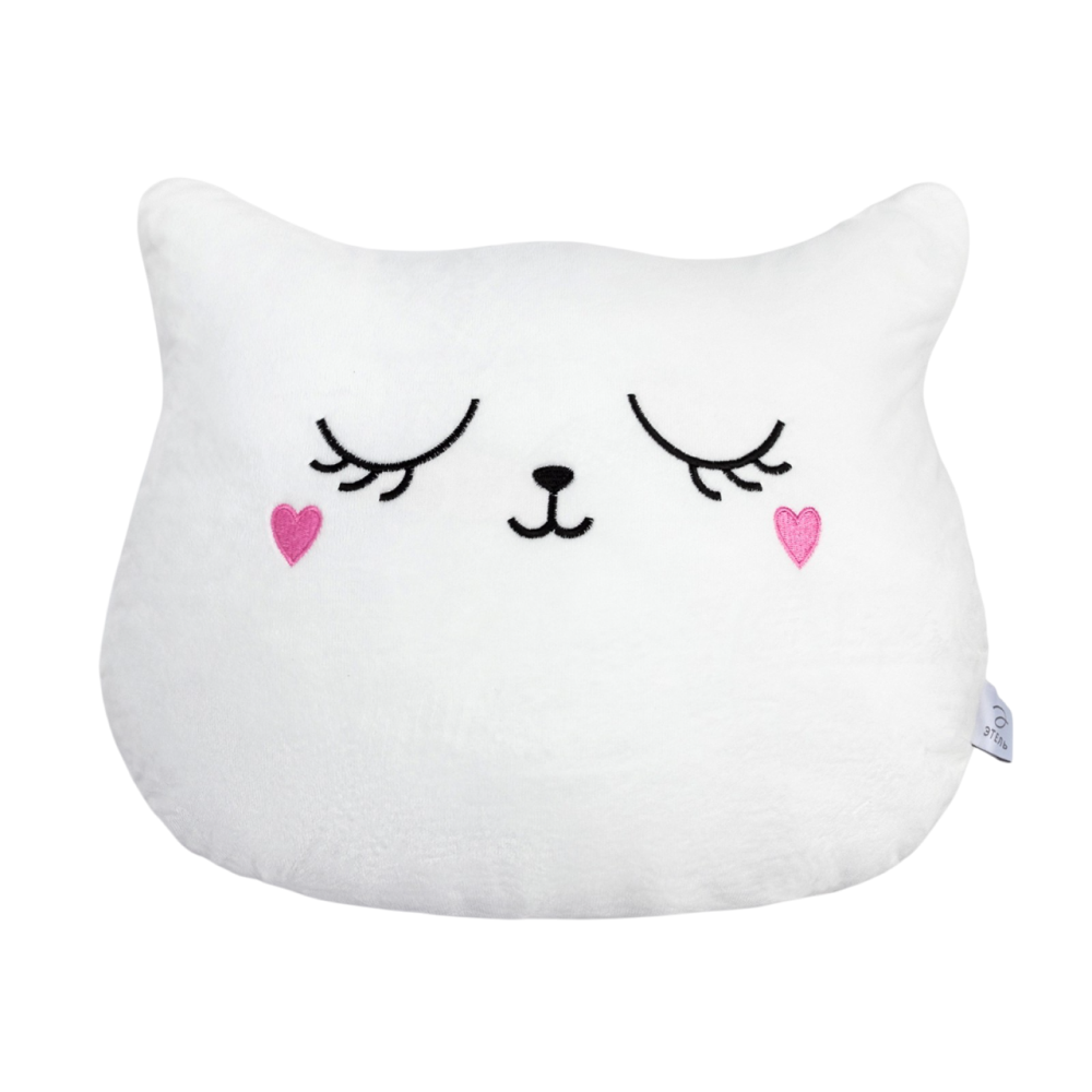 Подушка декоративная "Кошка", белый