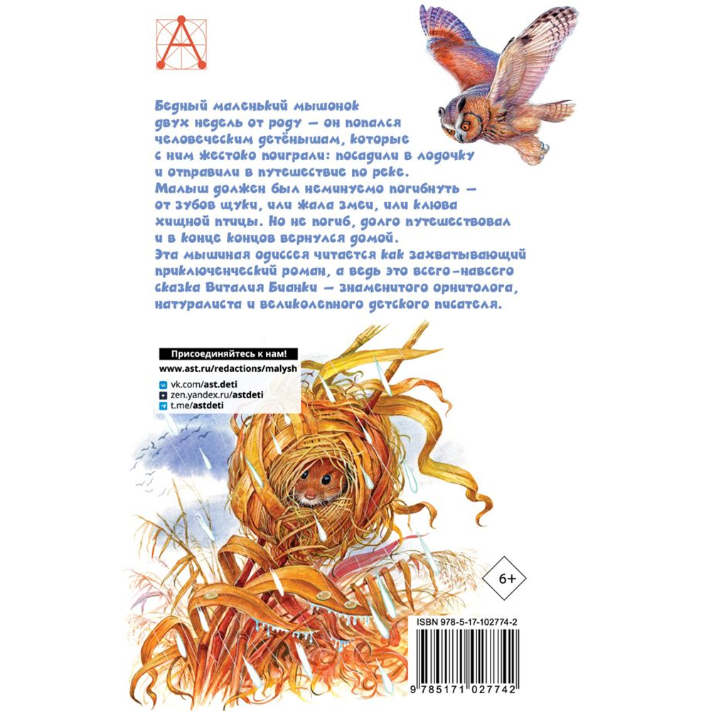 Книга "Детское чтение. Рассказы о животных", Виталий Бианки