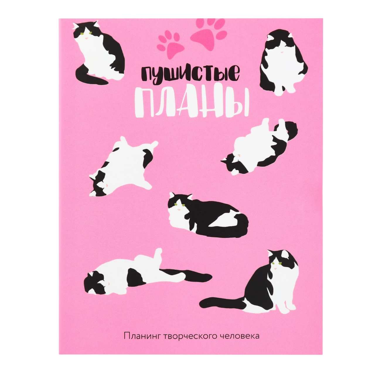 Блокнот-планер  "Пушистые планы", А6, 80 листов, розовый