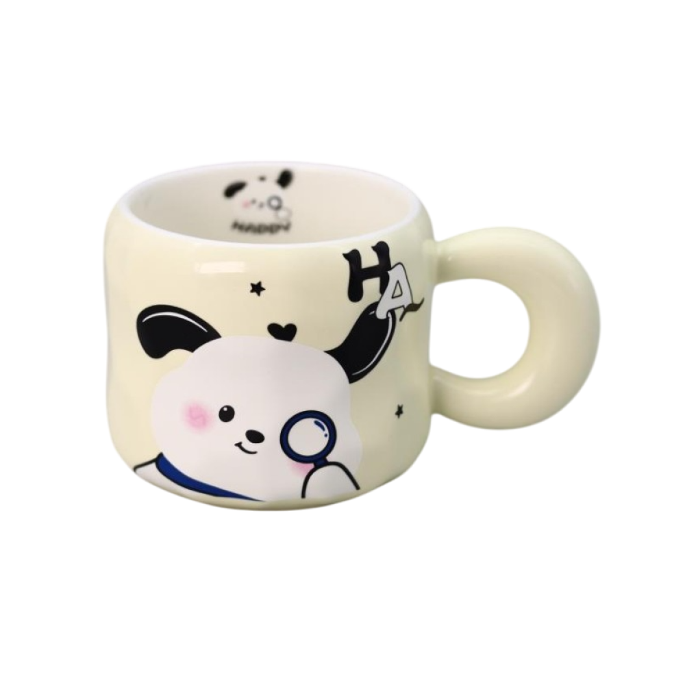 Кружка "Hi dog", керамика, 450 мл, белый