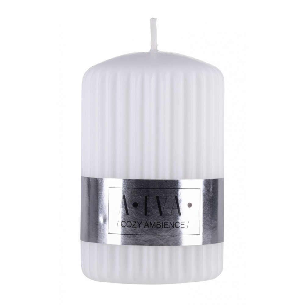 Свеча декоративная "Цилиндр Donau Home Alva", 60х60х90 мм, белый