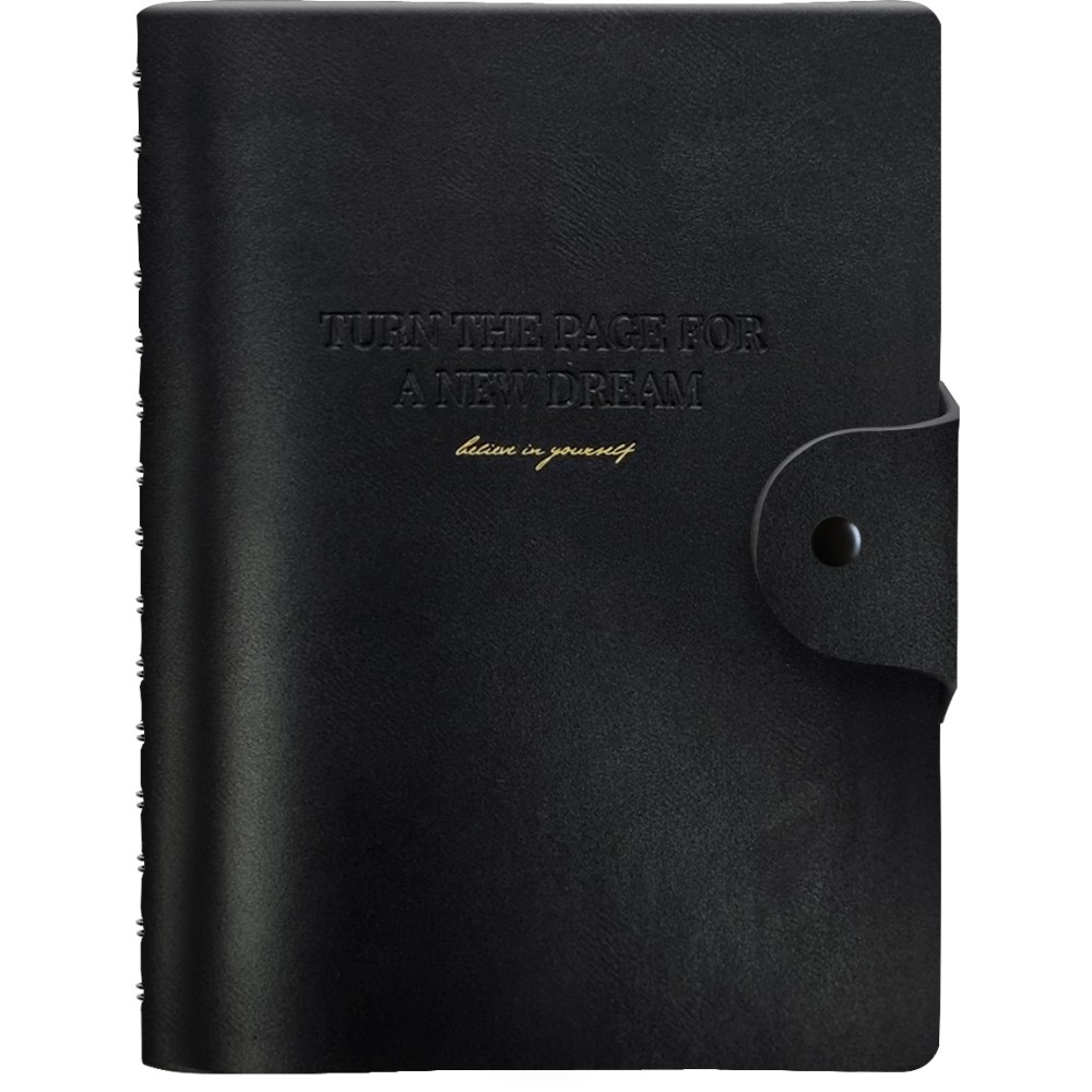 Блокнот "Cozy", А5, 96 листов, в клетку, черный