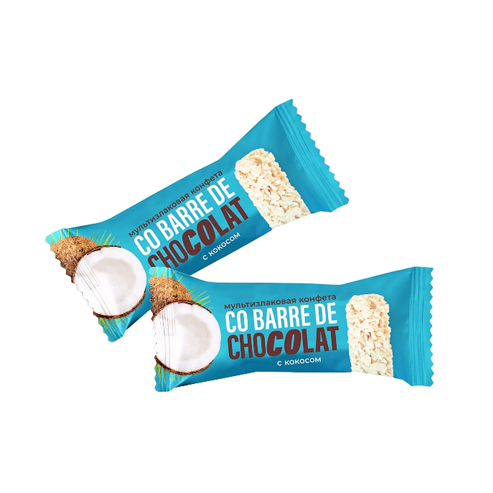 Конфеты "Co barre de CHOCOLAT" с кокосом, 135 гр, мультизлаковые - 2