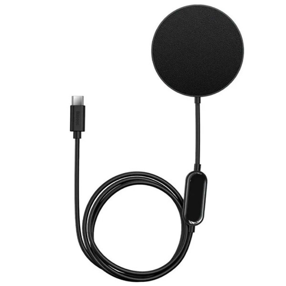 Беспроводное зарядное устройство "Baseus Simple Mini2 Magnetic", черный 