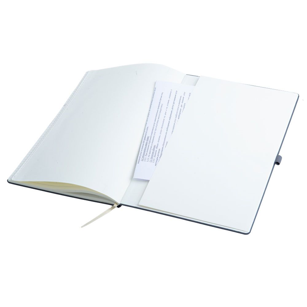 Блокнот "Matra" на резинке, А4, 88 листов, линейка, антрацит - 4