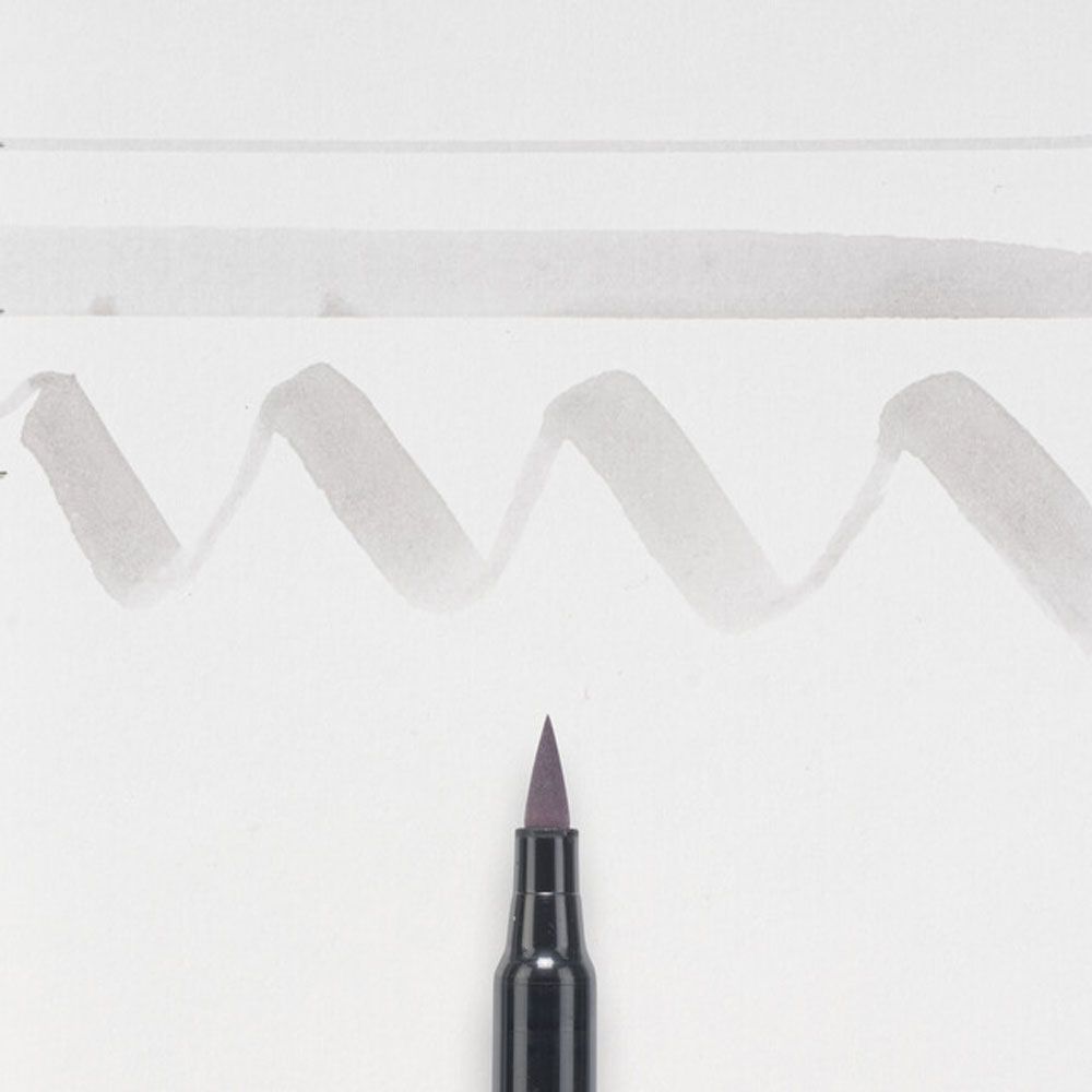 Маркер акварельный "Koi Color Brush", холодный светло-серый