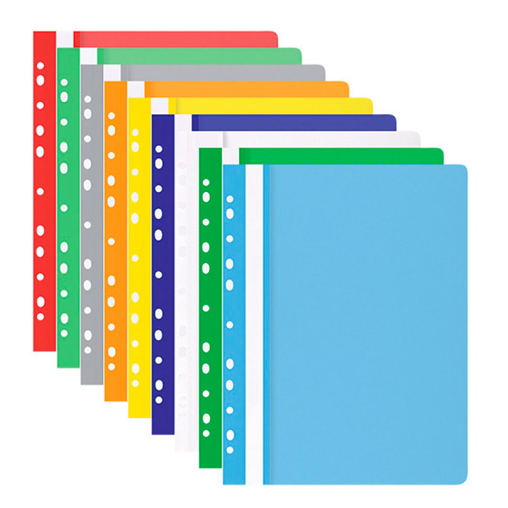 Папка-скоросшиватель с перфорацией "Office Product", А4, желтый