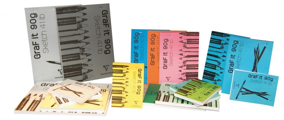 Скетчбук "Graf It", А3, 90 г/м2, 80 листов, ассорти