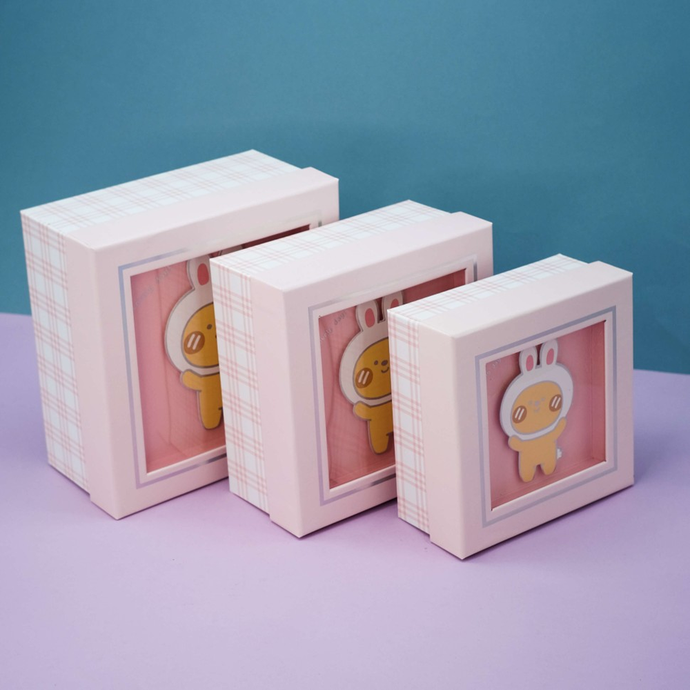 Коробка подарочная "Bunny hat", 17х17х8 см - 5