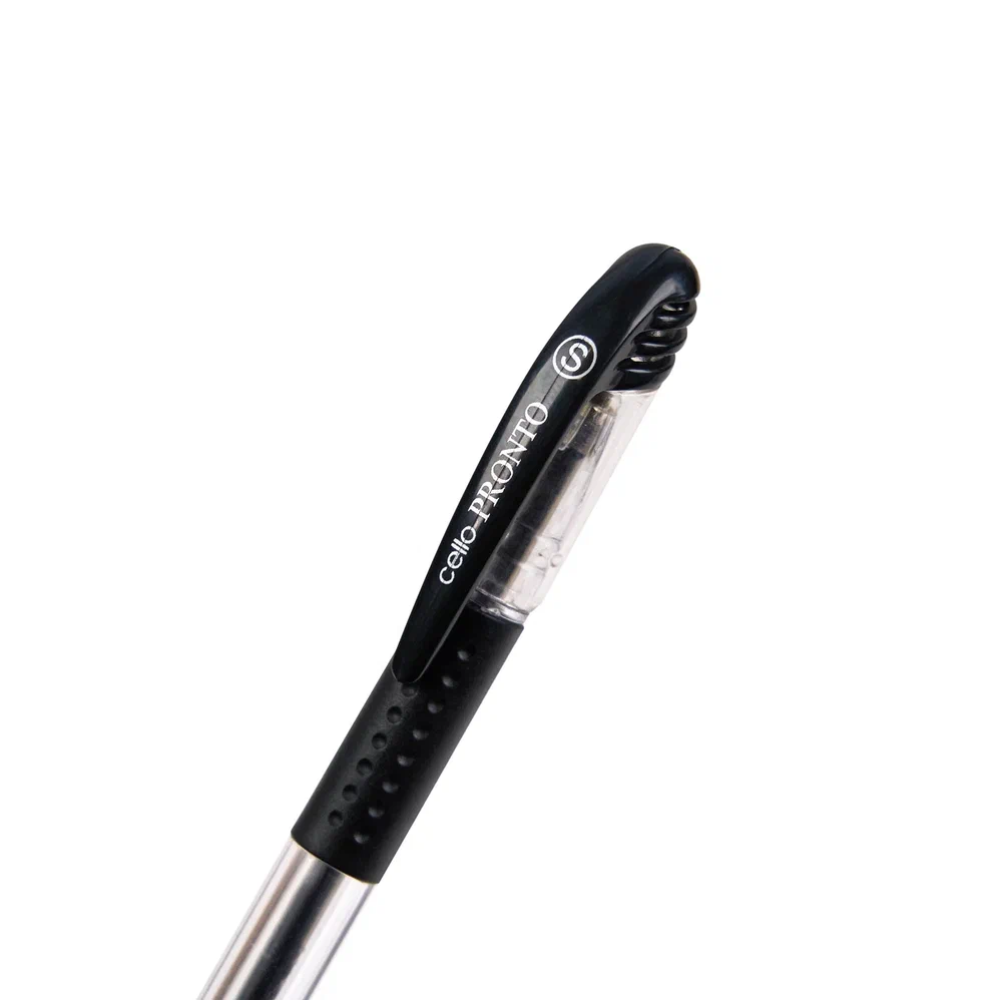 Ручка шариковая "Pronto", 0.5 мм, прозрачный, стерж. черный - 6