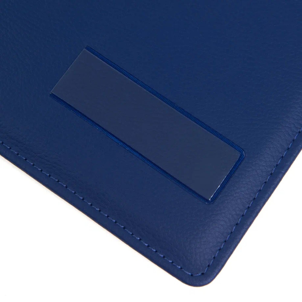 Папка на подпись, с карманом, синий матовый  - 5