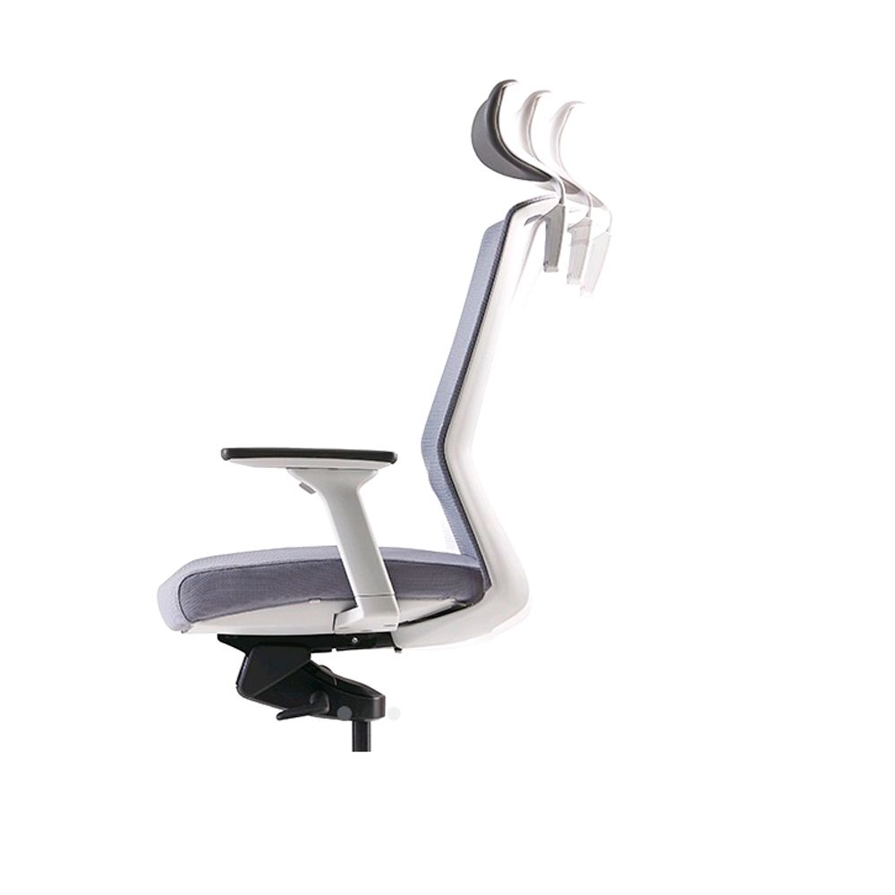 Кресло для руководителя Bestuhl "J1", сетка, ткань, пластик, серый  - 13