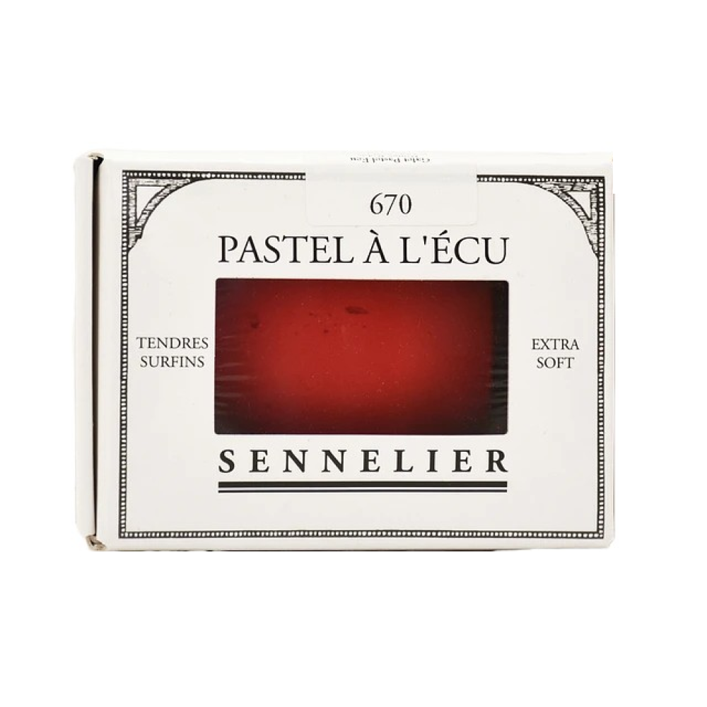 Пастель сухая "À l'écu Pastel", галька, 670 красный рубиновый