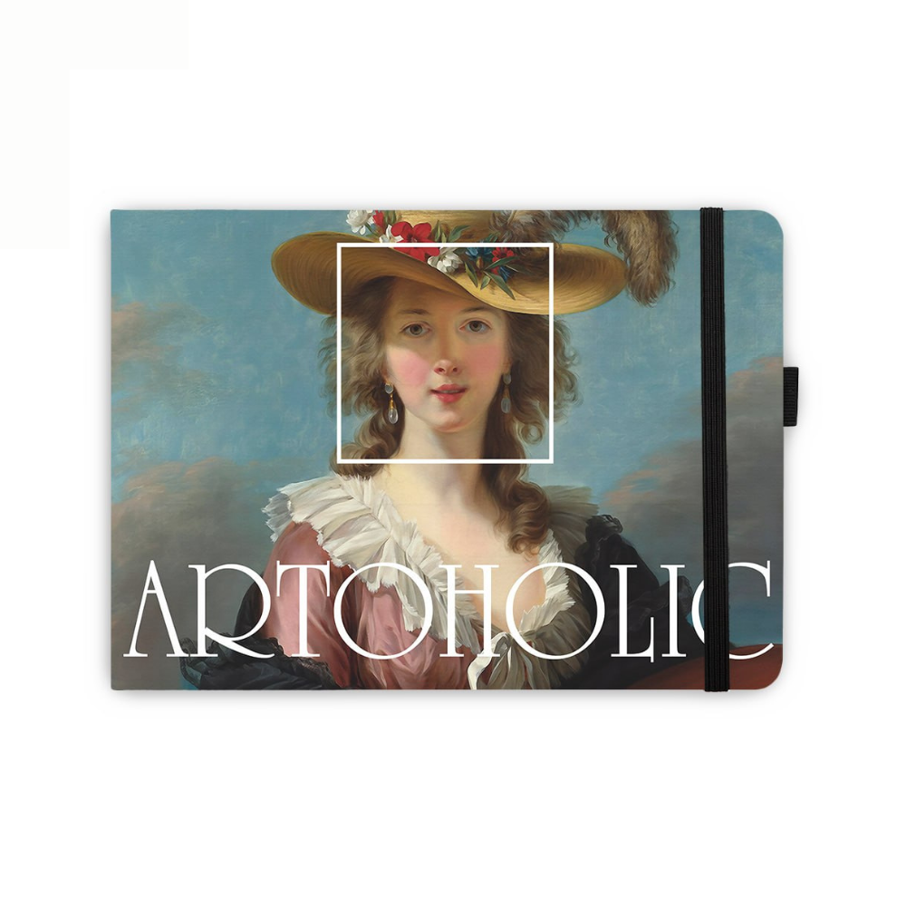 Скетчбук "Sketchmarker. ARTOHOLIC. Автопортрет. Элизабет Виже-Лебрен", 21x14.8 см, 140 г/м2, 80 листов, черный пейзаж