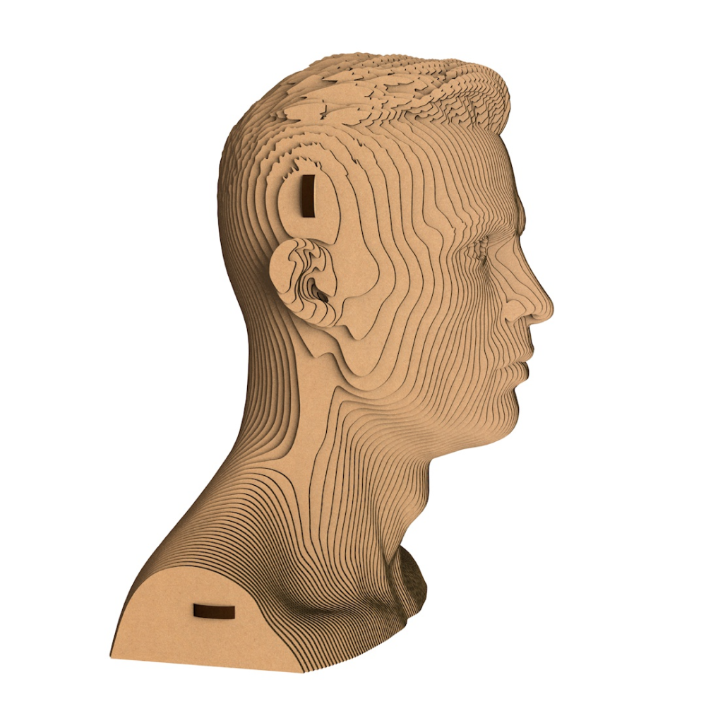 Пазл картонный 3D "Бюст Роналду" - 3