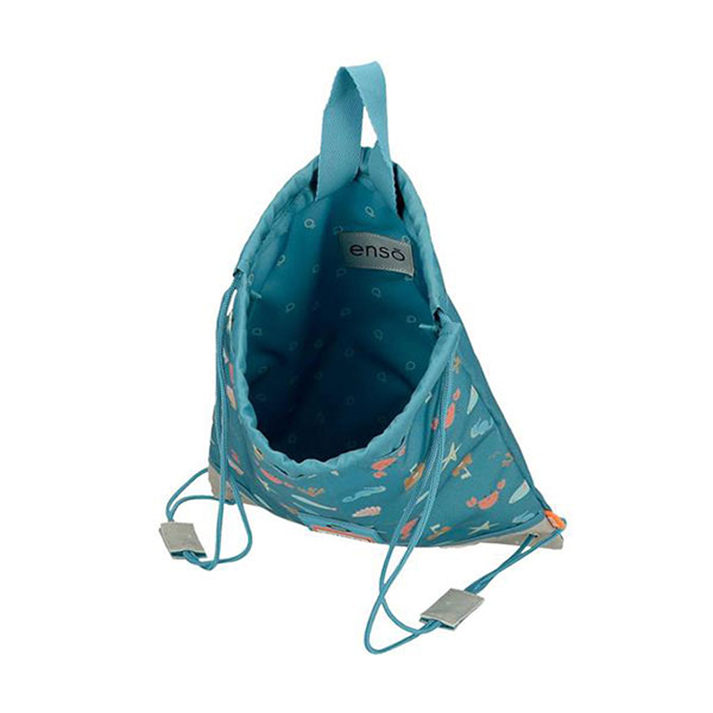 Мешок для обуви "Mr. Crab", полиэстер, бирюзовый - 4