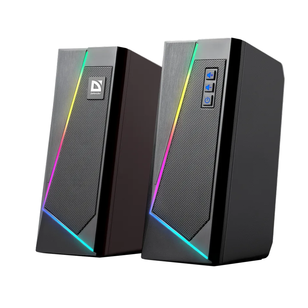 Акустическая система Defender Solar 3, 10 Вт, USB, черный