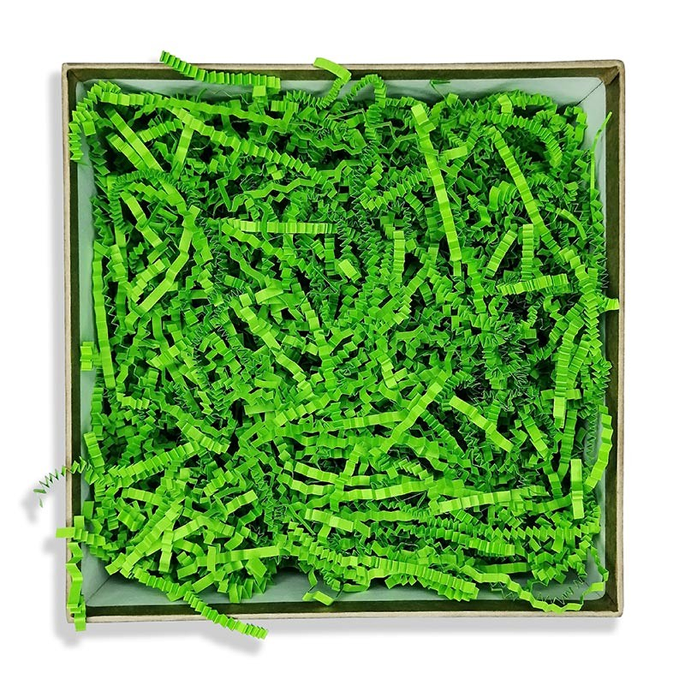 Наполнитель бумажный, гофрированный, 3 мм, 50 г, зеленый
