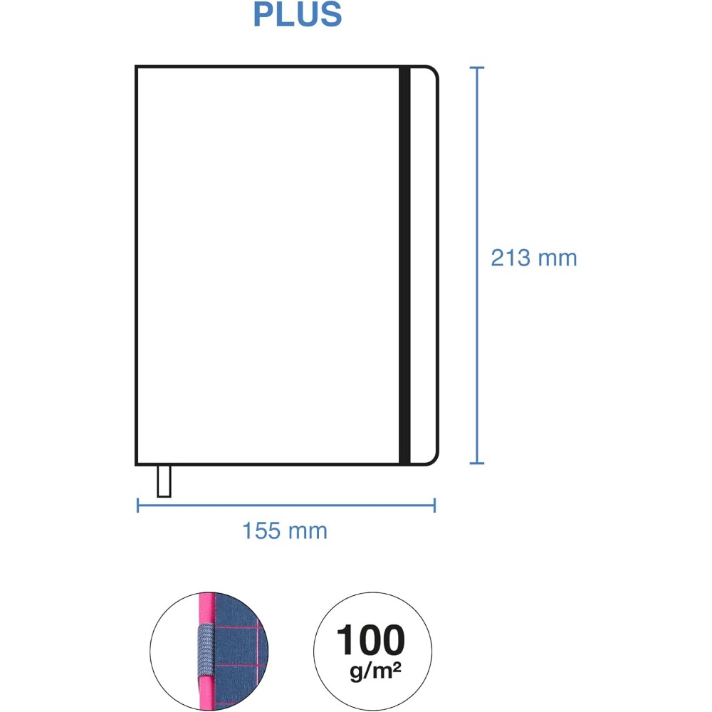 Ежедневник датированный "Back to Basics" 2026, A5, линейка, темно-синий - 6