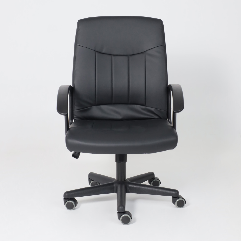 Компьютерное кресло "POLO", экокожа, пластик, черный