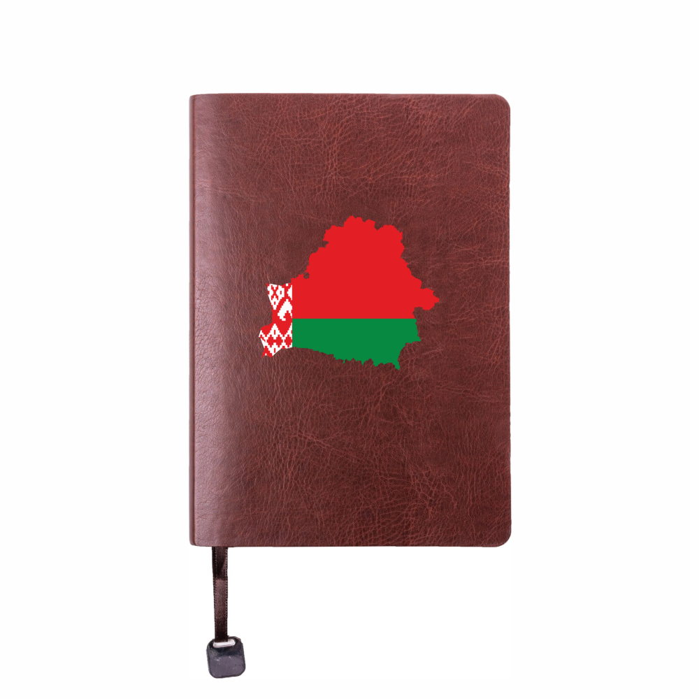 Ежедневник недатированный "Беларусь", А5, коричневый