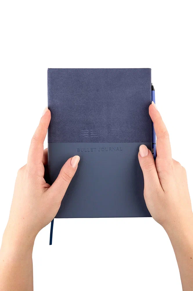 Блокнот "Стихия. Bullet Journal", А5, 80 листов, в точку, сумеречный синий - 19
