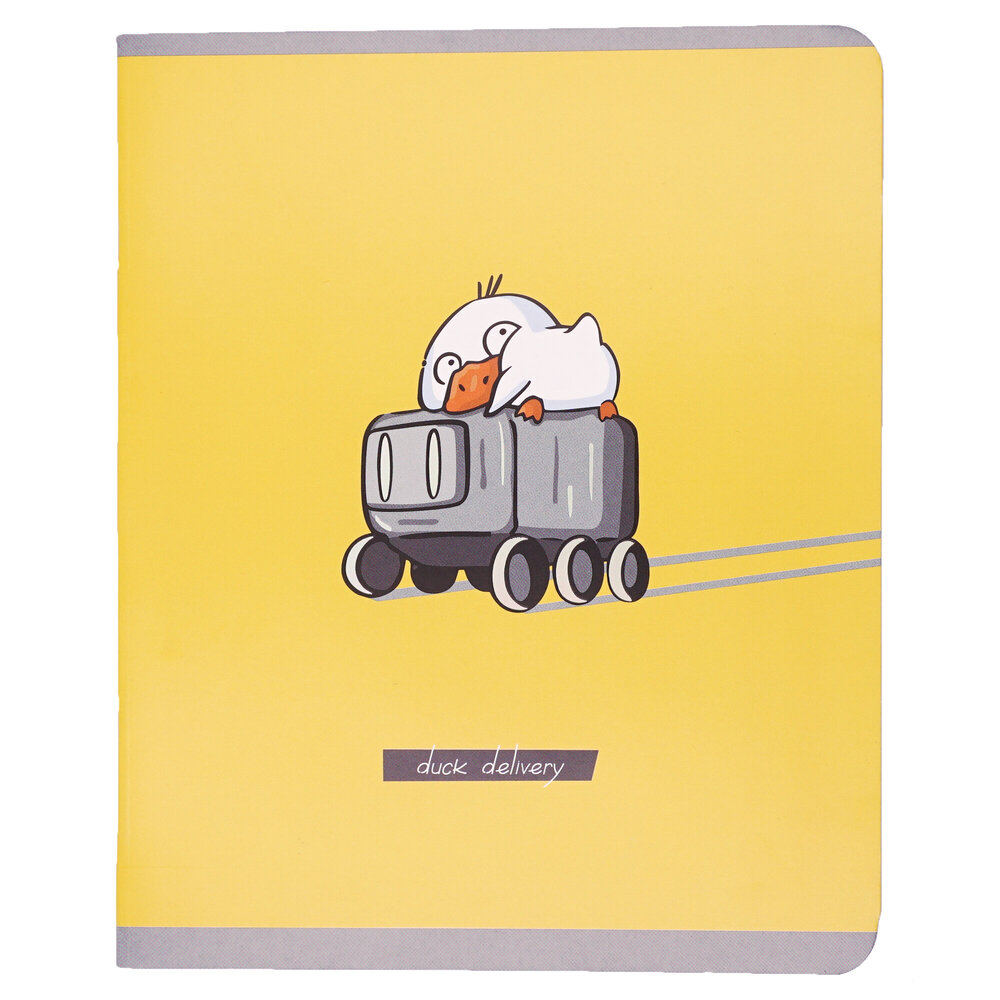 Тетрадь А5 "Happy Duck" 48 листов, в клетку, ассорти