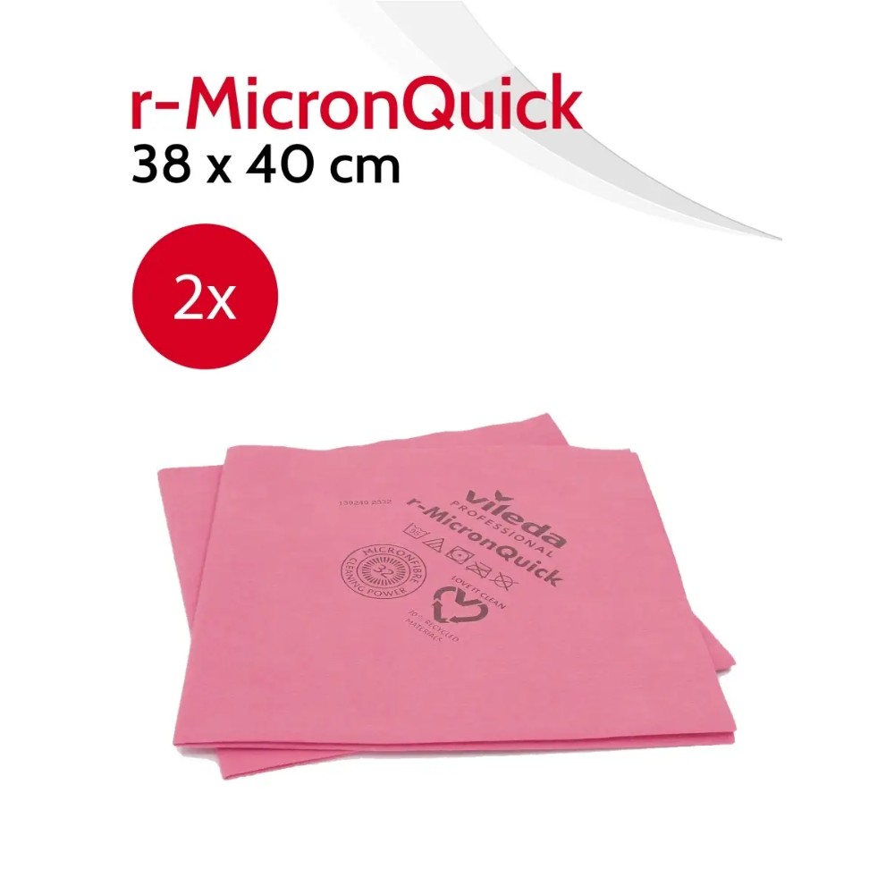 Салфетка из микроволокна "р-МикронКвик", 38х40 см, красный, 5 шт./уп.