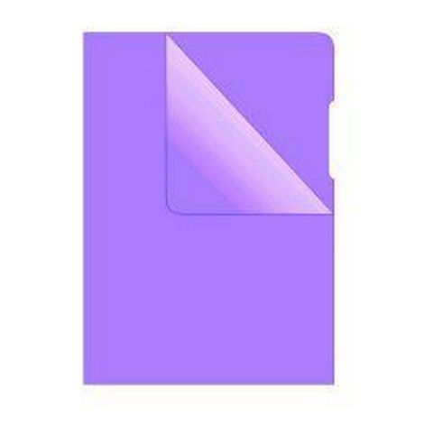 Папка-уголок "Donau", A4, фиолетовый прозрачный