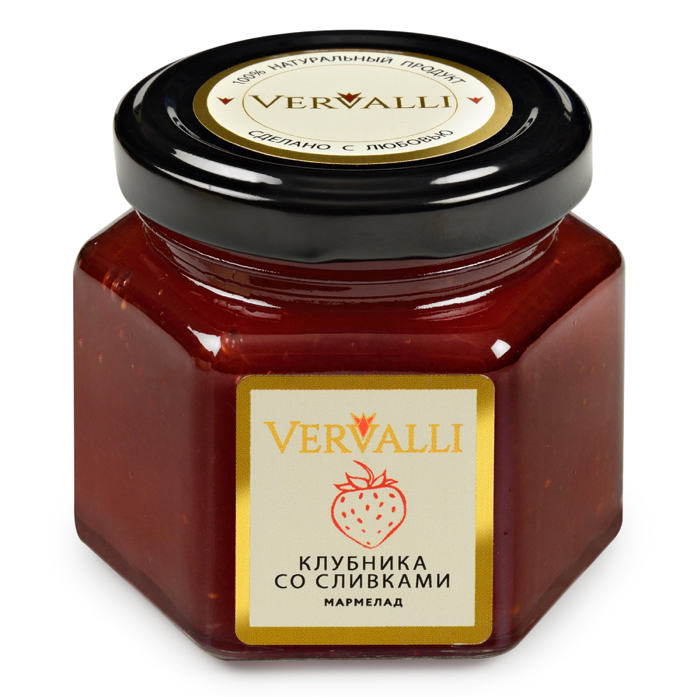 Мармелад "Vervalli", 120 гр, клубника со сливками
