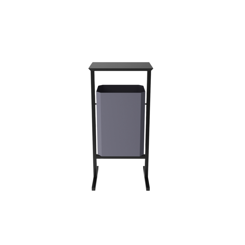 Урна уличная для мусора СТАНДАРТ, 35 л, металл, серый