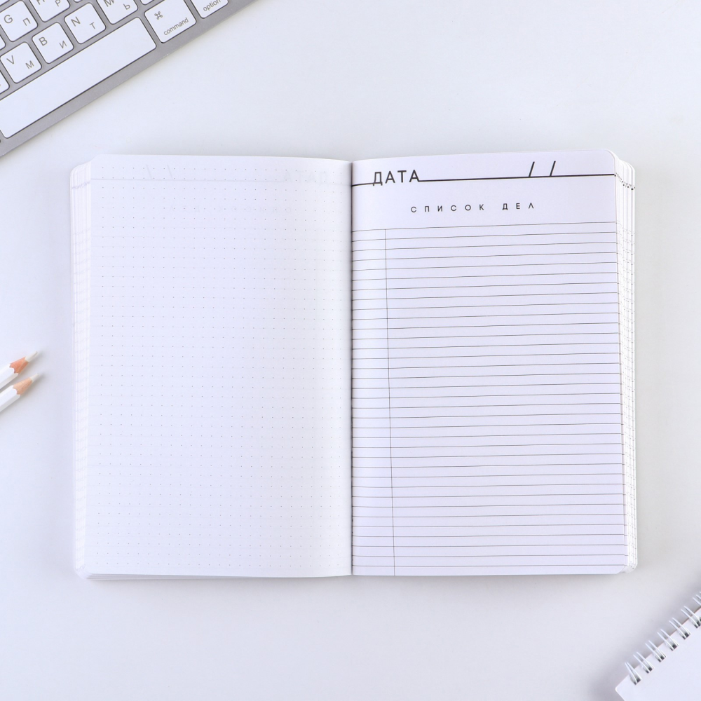 Ежедневник недатированный "LL-La-La-Llama", А5, 192 страницы, черный, голубой - 4