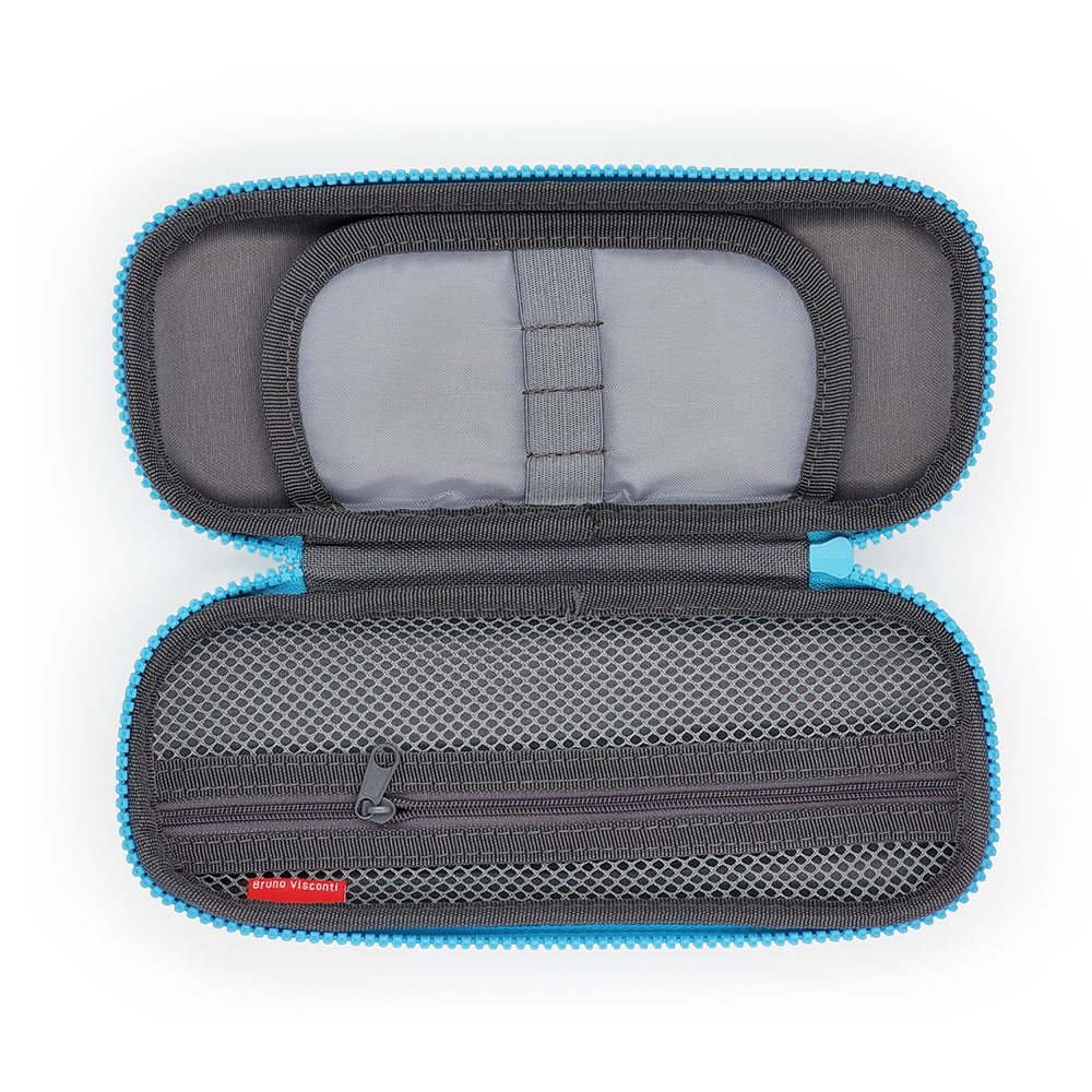 Пенал "Енот - морячок", 1 отделение, темно-серый