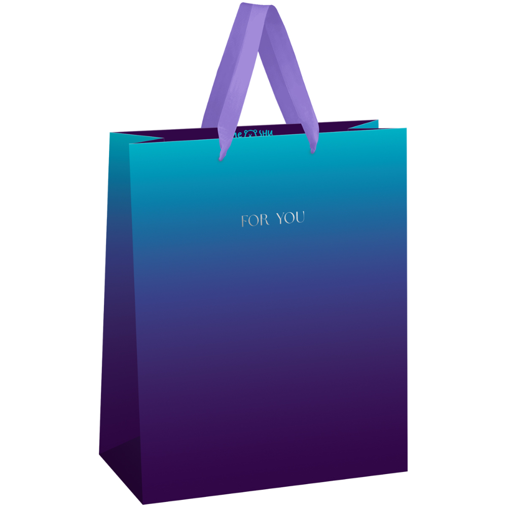 Пакет подарочный "Intense gradient", 33x42x12 см, ламинированный