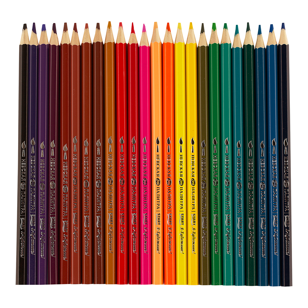 Цветные карандаши "Я-Художник!", 24 шт, акварельные, шестигранные - 4