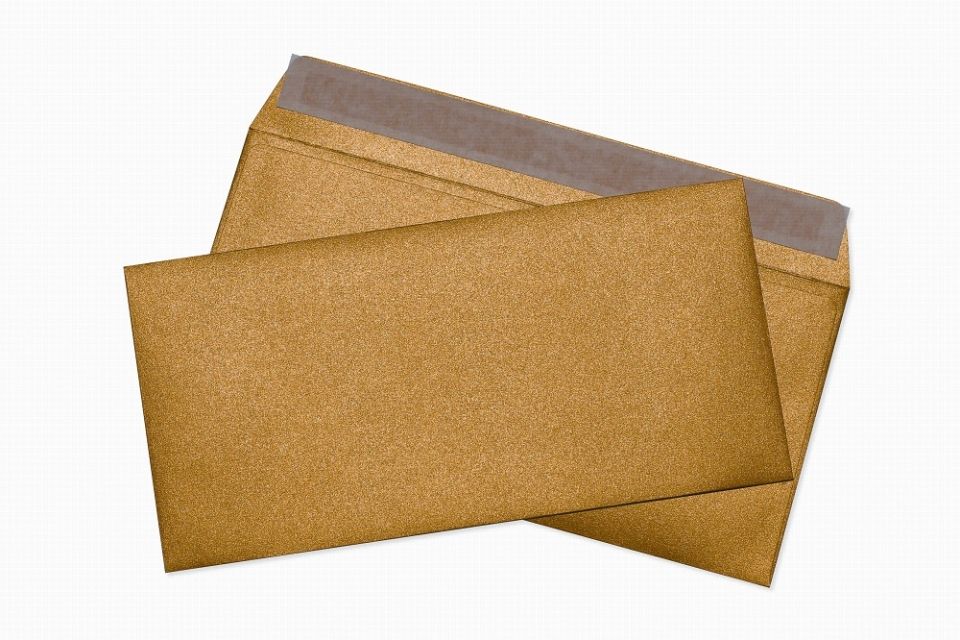 Конверт самоклеящийся "Coctail" с отрывной лентой, dl, 1 шт, металлик золото