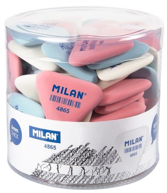 Ластик Milan "4865", 1 шт, белый - 4
