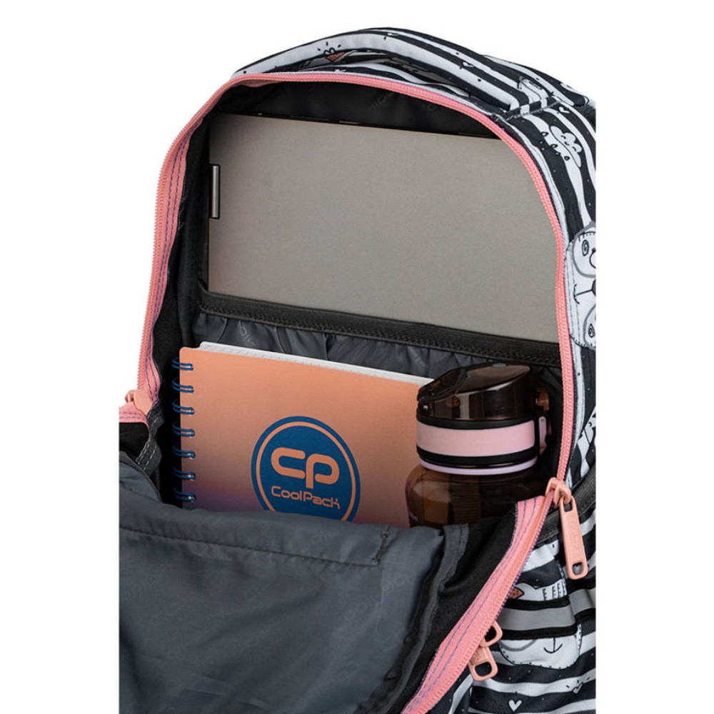 Рюкзак школьный CoolPack "Catnip", черный, белый - 6