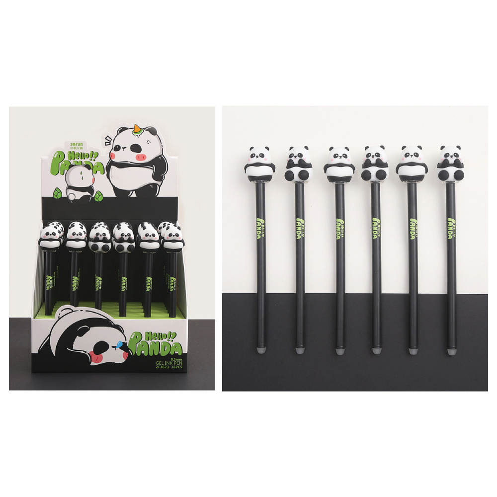 Ручка гелевая ПИШИ-СТИРАЙ "Милая панда", 0,5 мм, пластик, синий